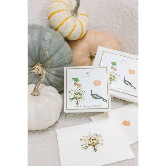 Fall Gift Enclosure Card - Halloween or Thanksgiving Pumpkin - Karen Adams Designs