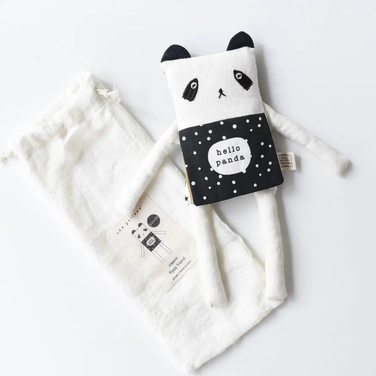 Organic Flippy Friend - Panda - Wee Gallery