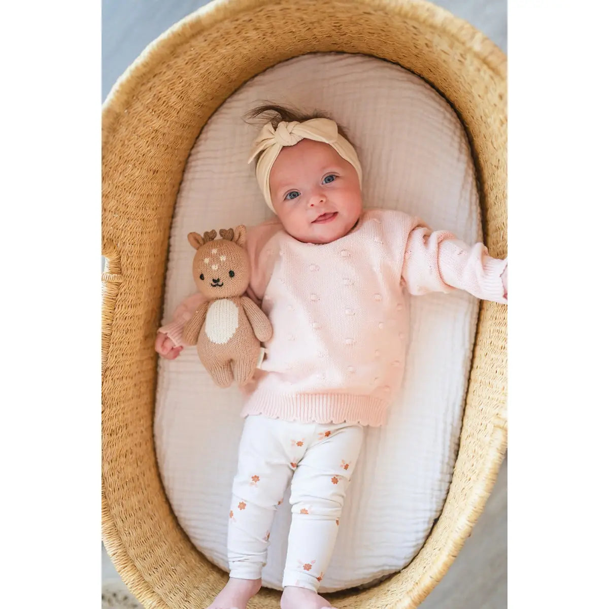 Organic Knit Sweater - Pink Pom - Harp Angel Boutique