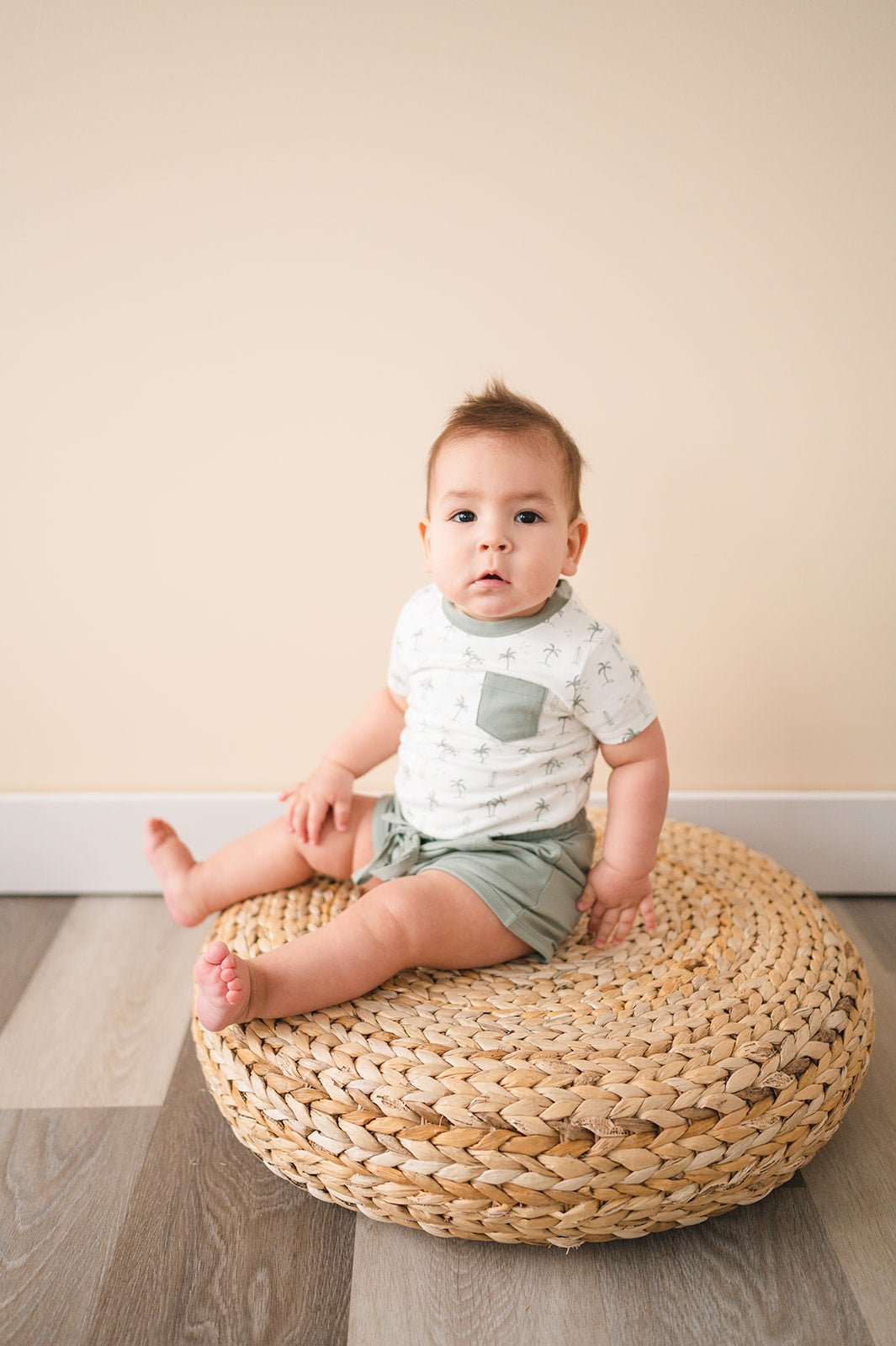 Organic Short Sleeve Shirt - Palm Beach - Harp Angel Boutique