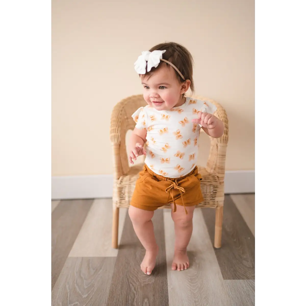 Organic Shorts - Caramel - Harp Angel Boutique