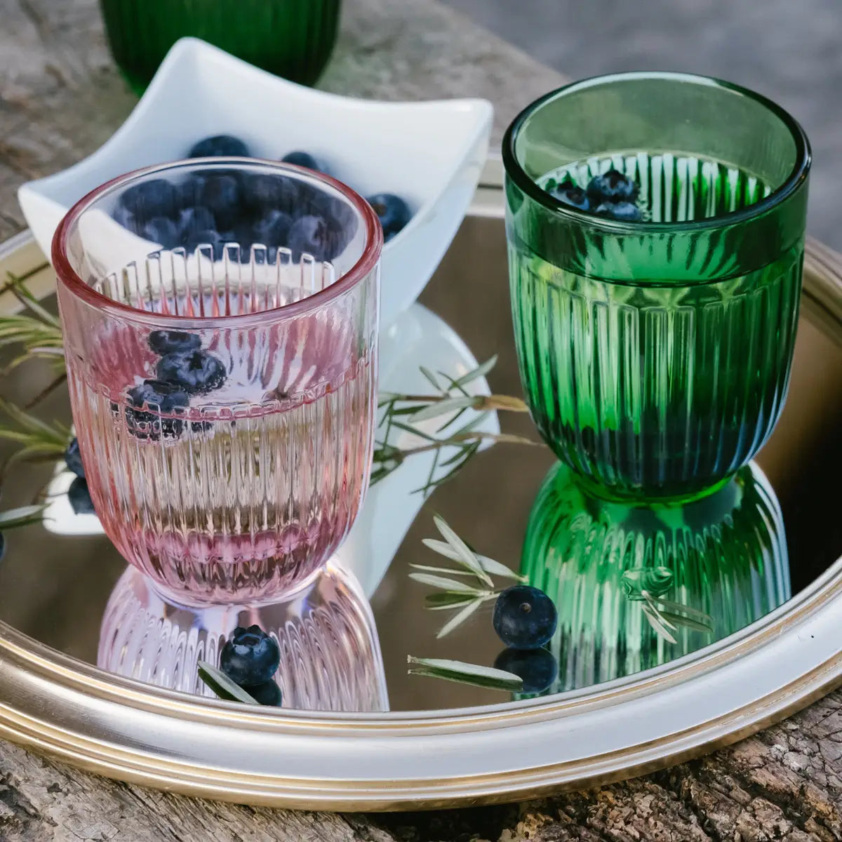 Ouessant Tumblers Rose – Set of 6 - Rose - La Rochere