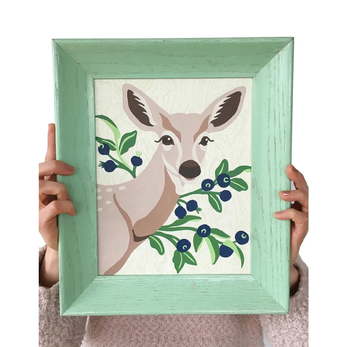 Paint by Number Kit - Deer with Huckleberries - Elle Crée