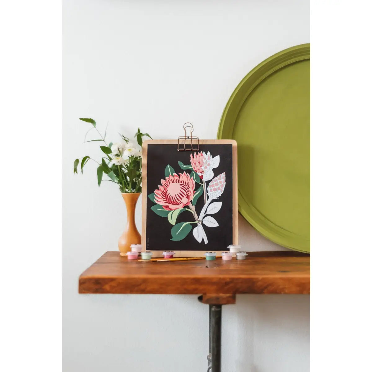 Paint by Number Kit - King Protea Blooms - Elle Crée