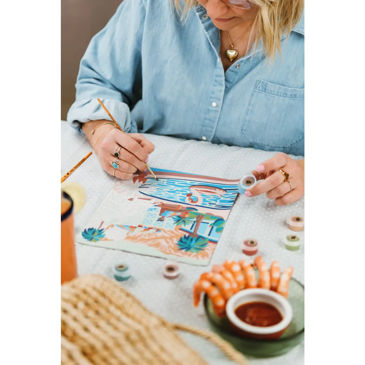 Paint by Number Kit - Mid Century Modern Mirage - Elle Crée