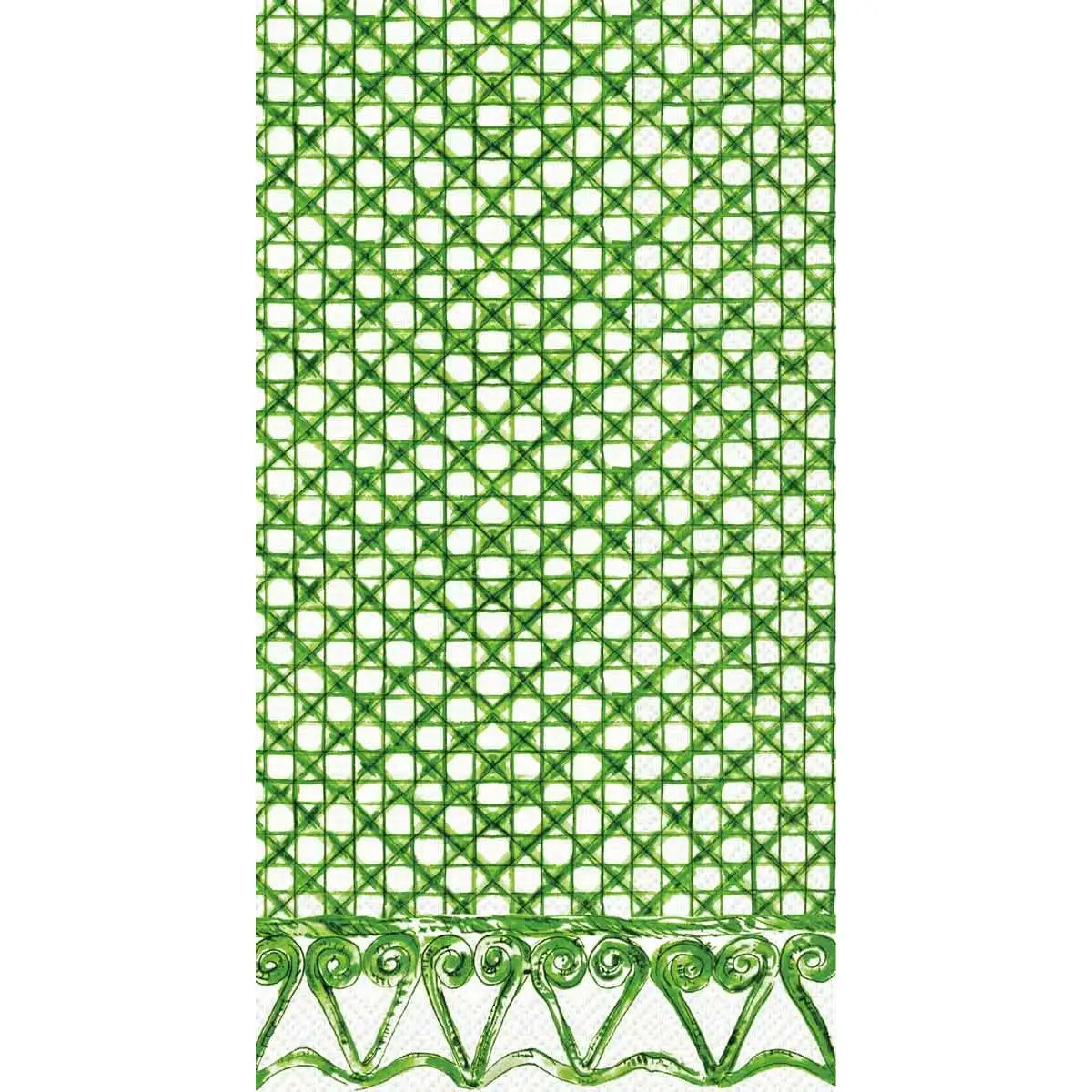 Paper Guest Towels - Botanical Cane Green - 16 Ct - Boston International