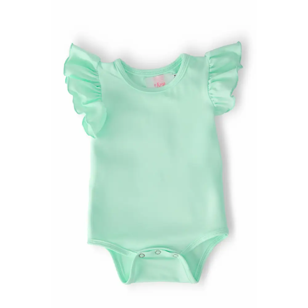 Pastel Green S/S Flutter Bodysuit - Mila & Rose ®