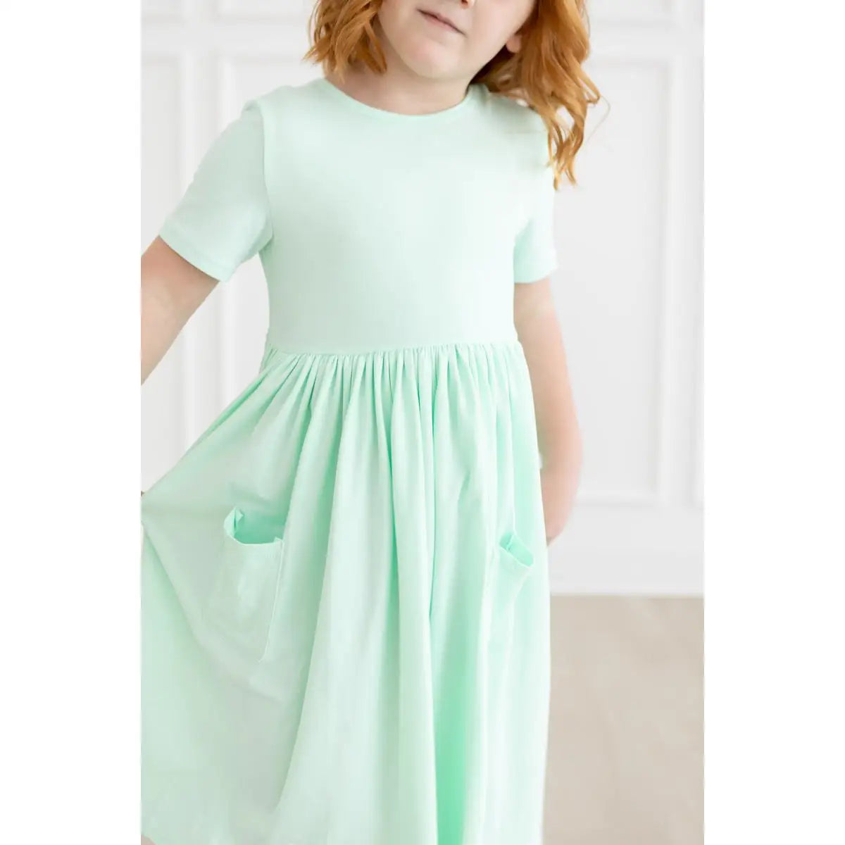 Pocket Twirl Dress - Pastel Green - Mila & Rose ®