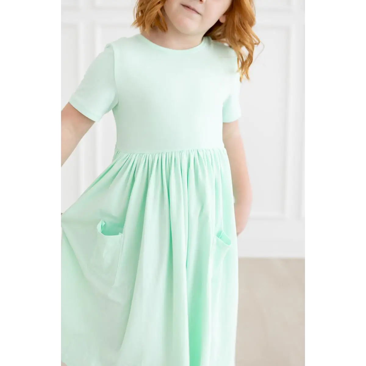 Pocket Twirl Dress - Pastel Green - Mila & Rose ®