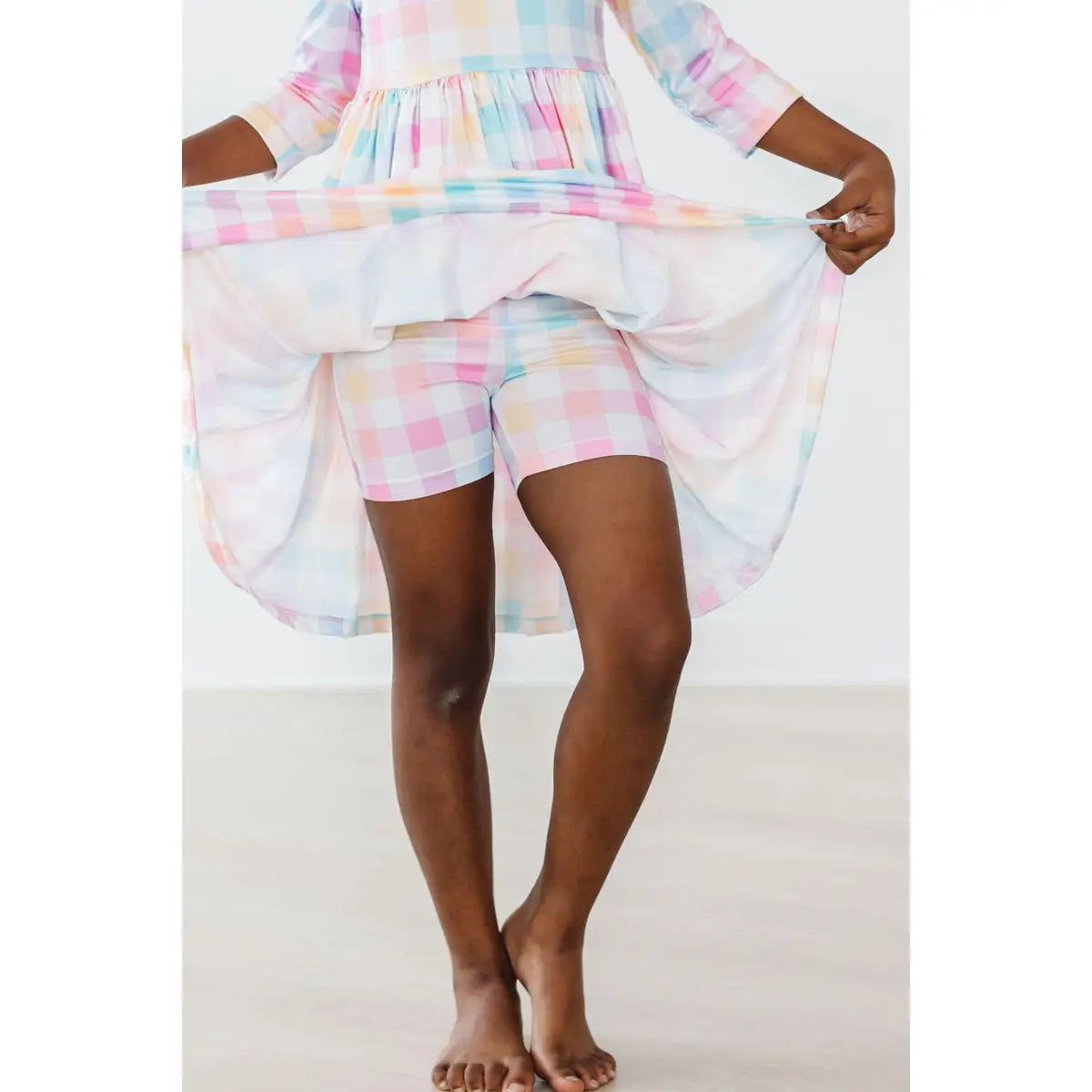 Pocket Twirl Dress - Pastel Plaid - Mila & Rose ®