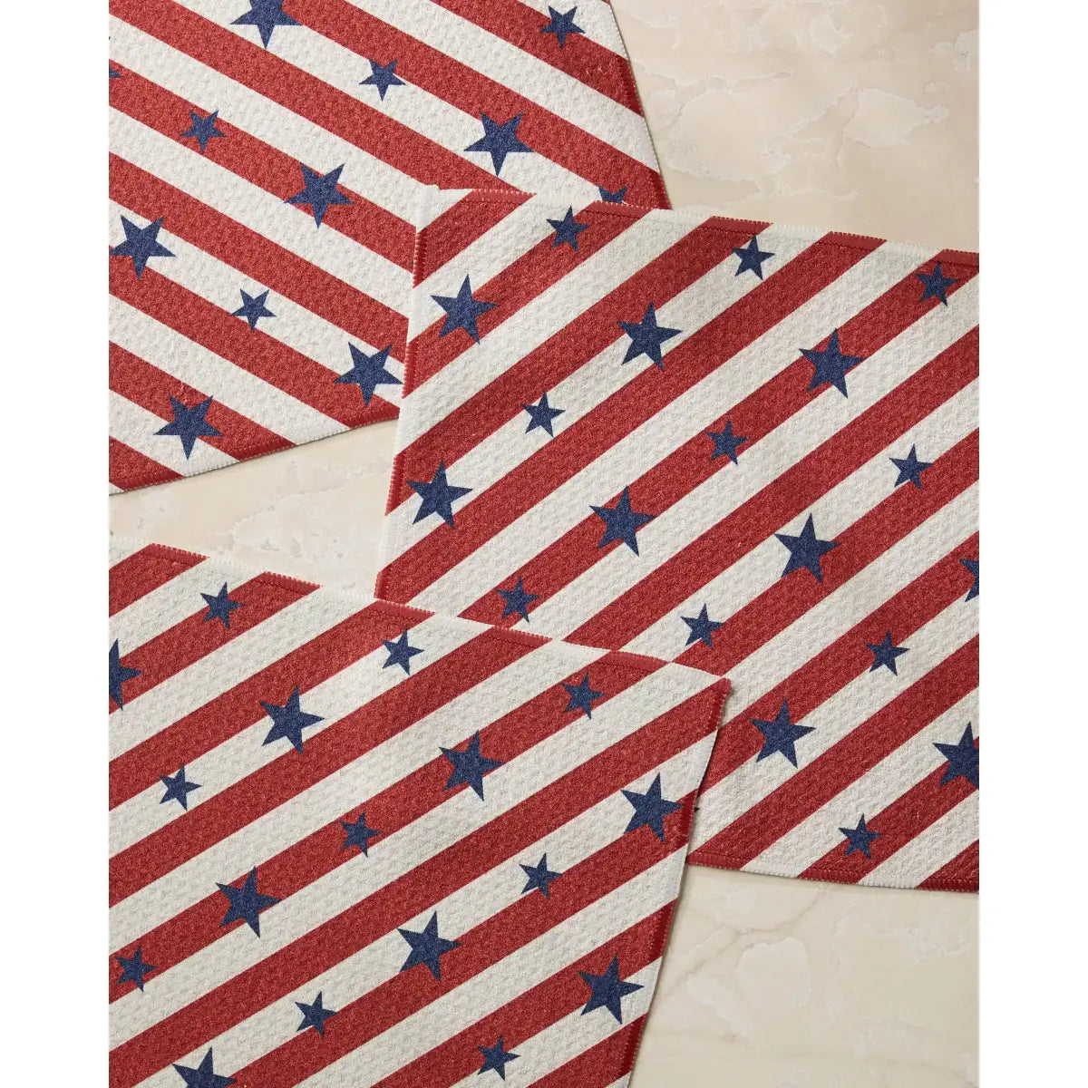 Dishcloth Set - Patriotic Stripe - Geometry