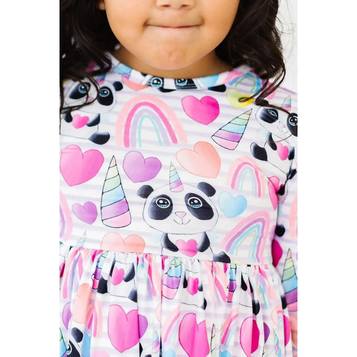 Pocket Twirl Dress - Peace Love & Pandacorns - 2T - Mila & Rose ®