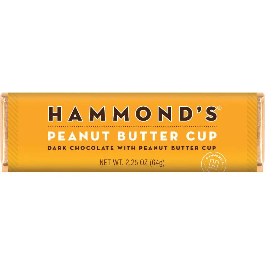 Peanut Butter Cup - Dark Chocolate Candy Bar - Hammond’s Candies