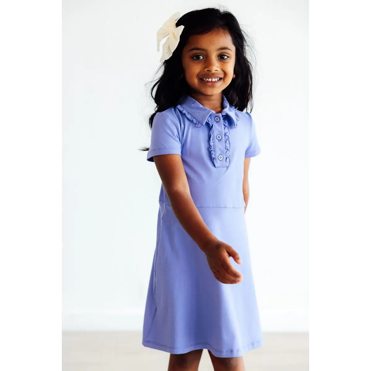Periwinkle Blue Polo Dress - Mila & Rose ®