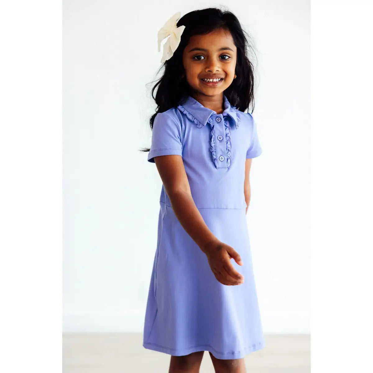 Periwinkle Blue Polo Dress - Mila & Rose ®