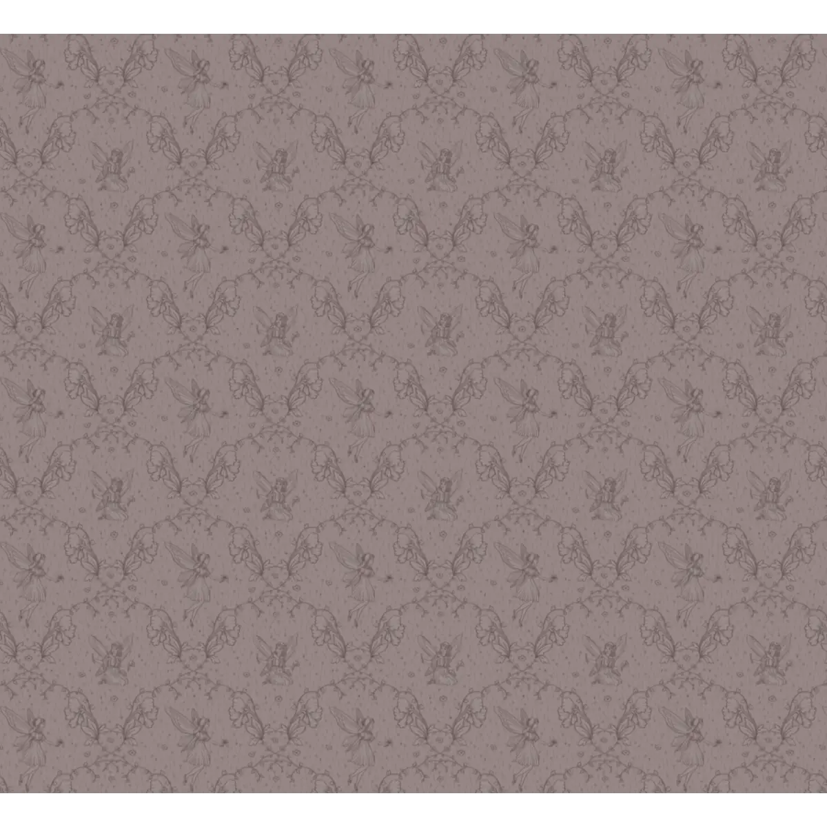 Petra Wallpaper - Fairies for Girls - by Grateful Artsy Soul - Sample 1 foot by 1 foot / Plum - Loomwell Home Goods