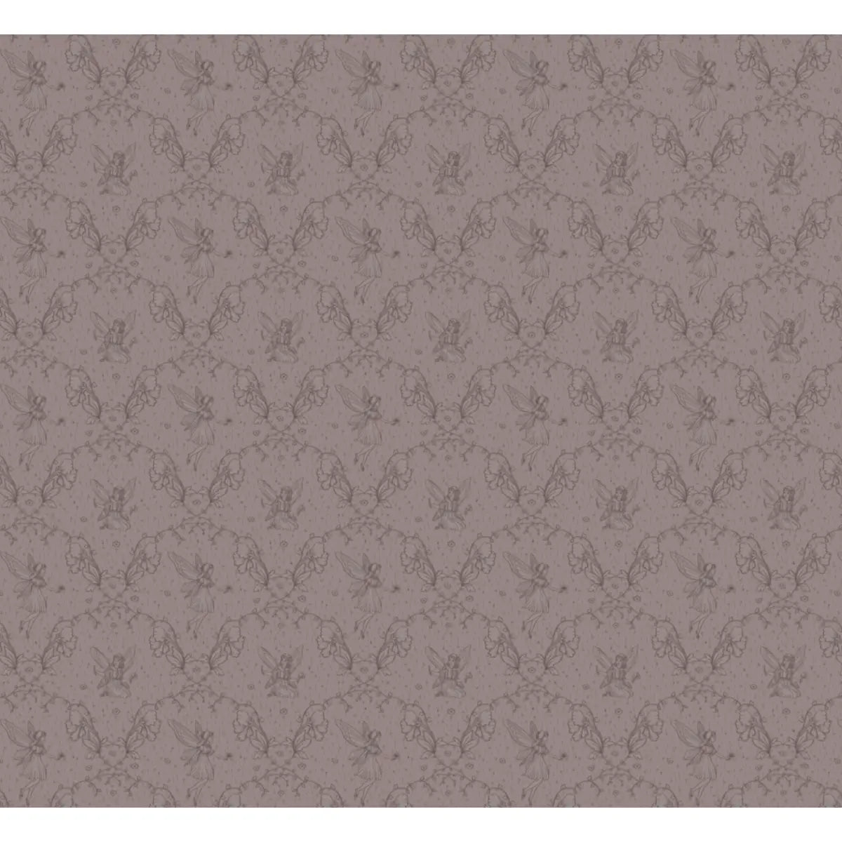 Petra Wallpaper - Fairies for Girls - by Grateful Artsy Soul - Sample 1 foot by 1 foot / Plum - Loomwell Home Goods