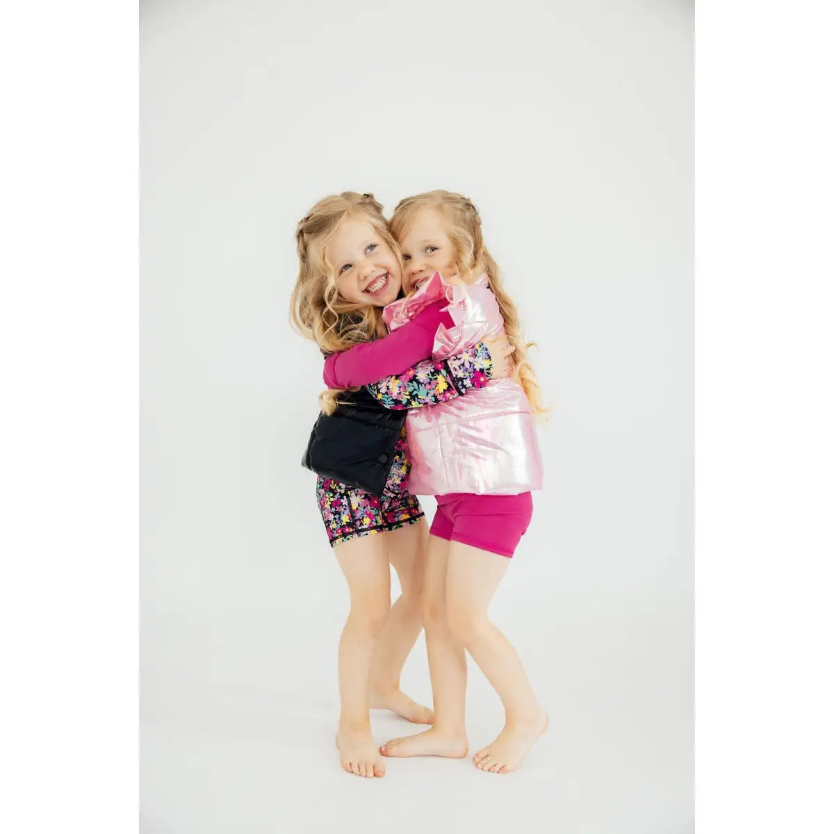 Pink Iridescent Puffer Vest - Mila & Rose ®
