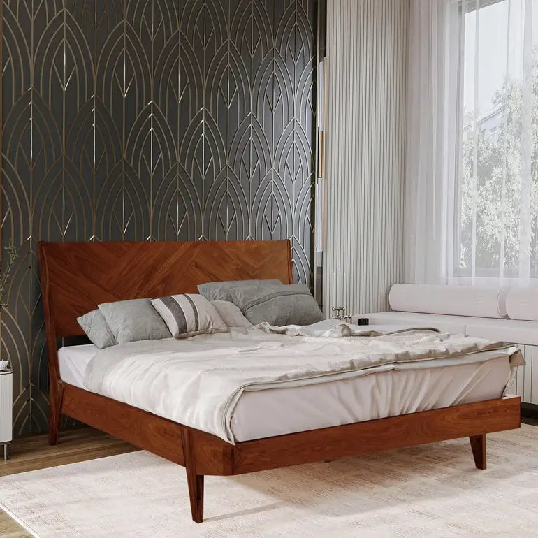 Platform Bed Frame with Headboard - Rorns Gazelle - Ultimate Comfort - Megsu