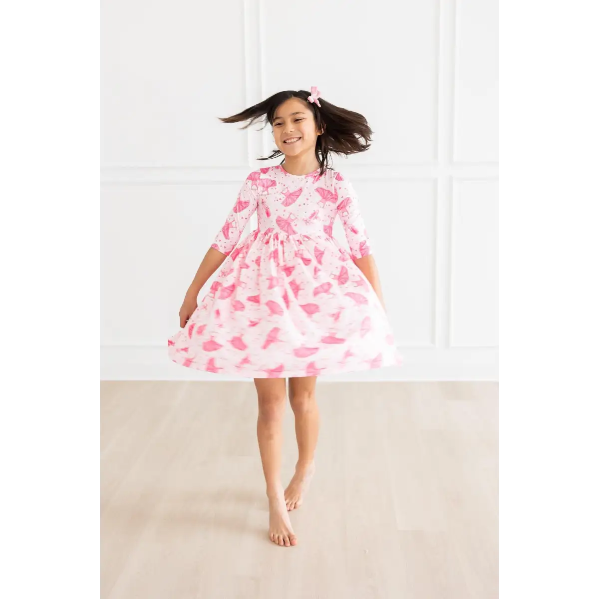 Pocket Twirl Dress - Ballet Ballerina - Pirouette 3/4 Sleeve - Mila & Rose ®