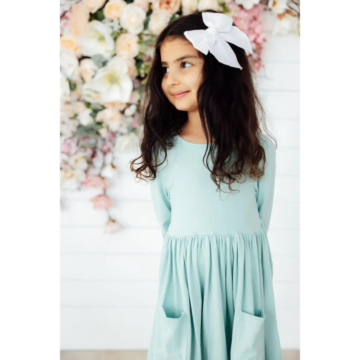Pocket Twirl Dress - Sage Green - Mila & Rose ®