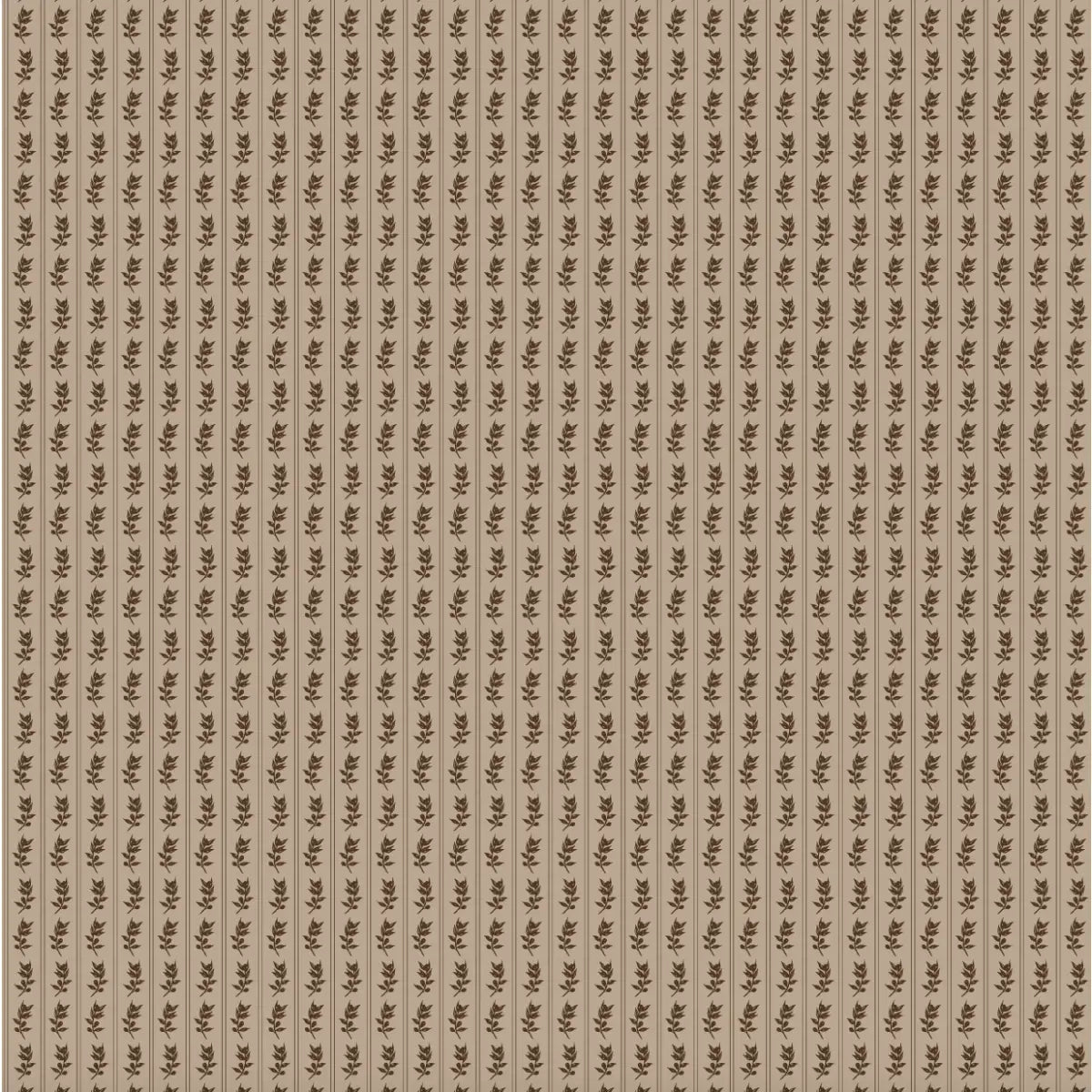 Poet Wallpaper - Flower Dots - by Thoroughfare Design - Sample 1 foot by 1 foot / Mocha - Loomwell Home Goods