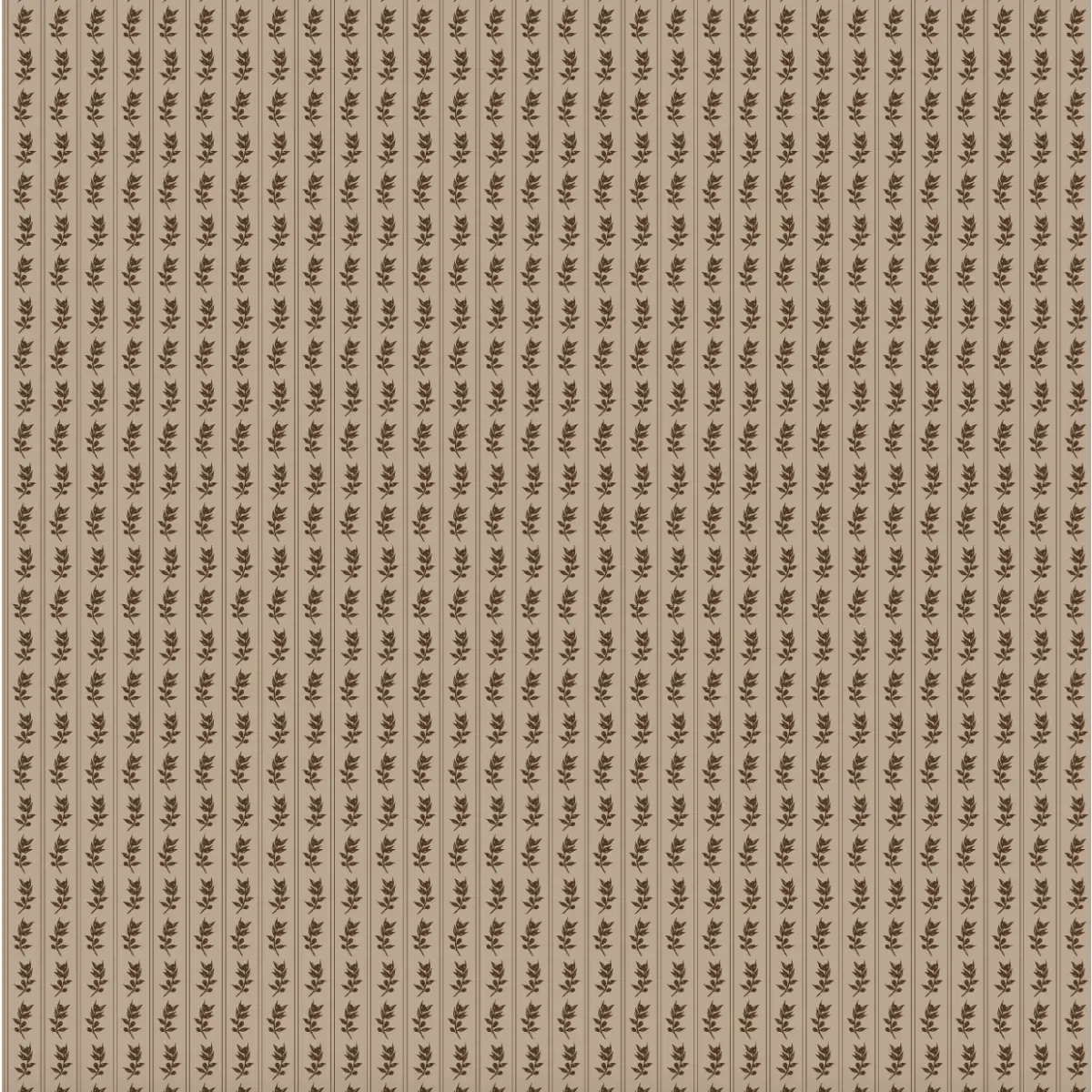 Poet Wallpaper - Flower Dots - by Thoroughfare Design - Sample 1 foot by 1 foot / Mocha - Loomwell Home Goods