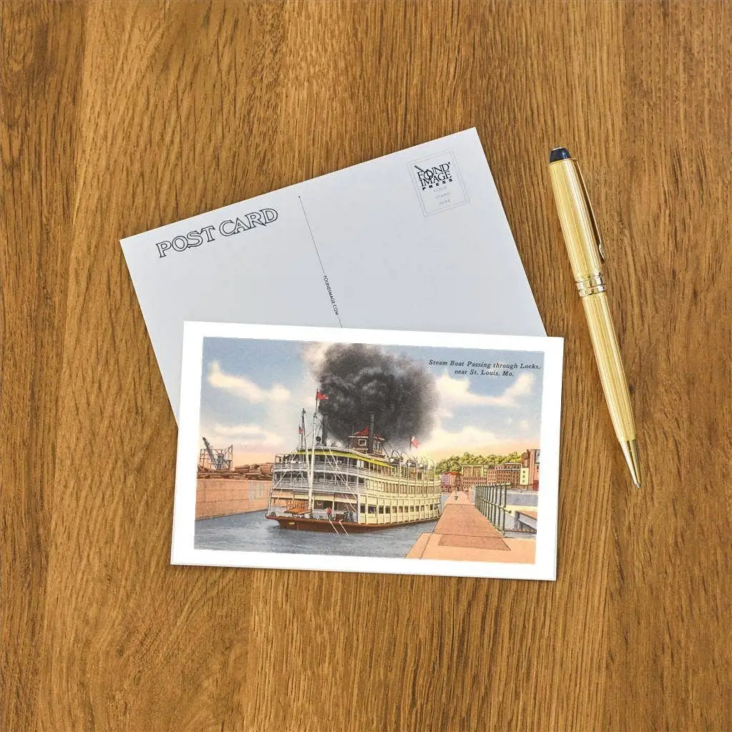 Postcard - Steamboat St. Louis - Found Image Press