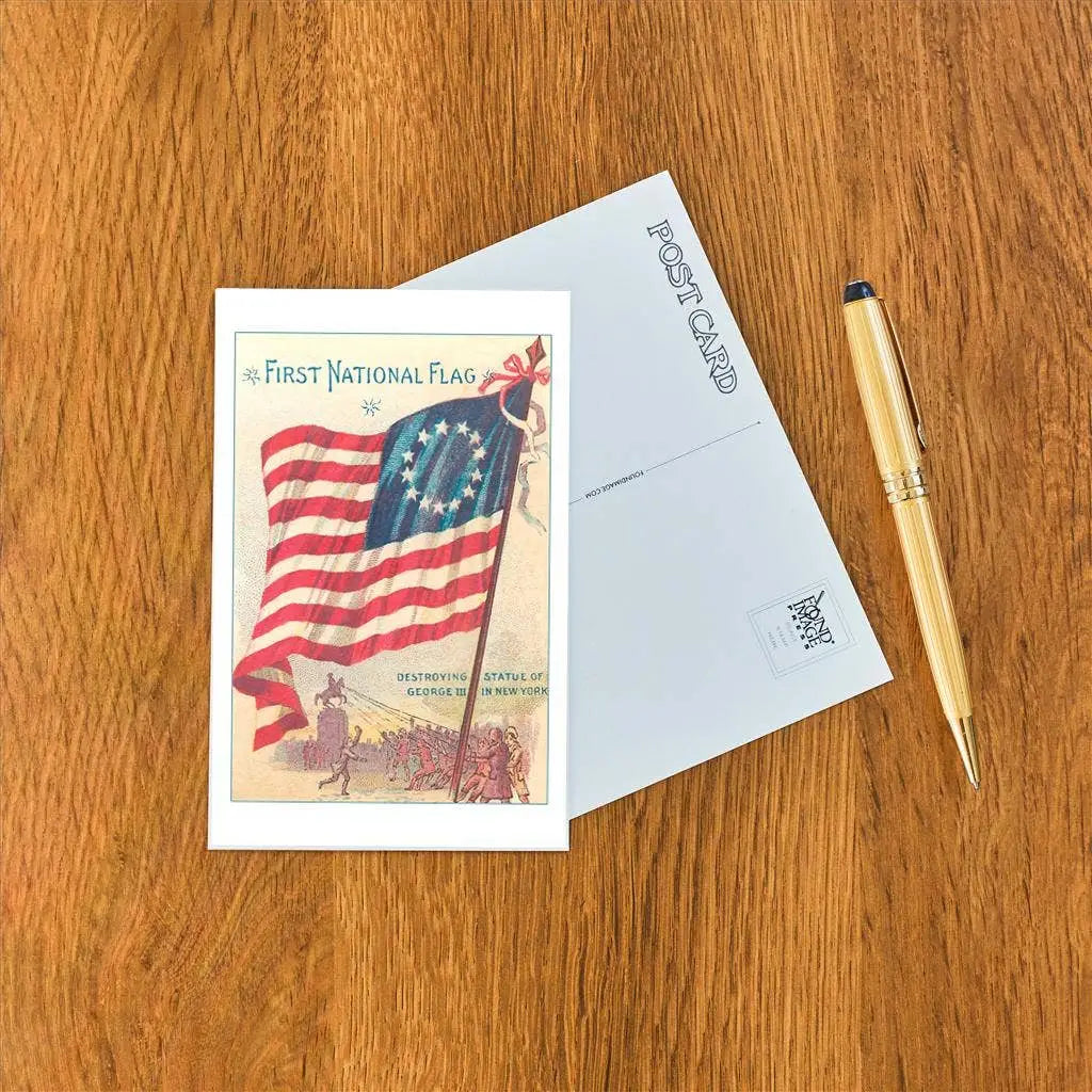 Postcard - First National Flag - Found Image Press
