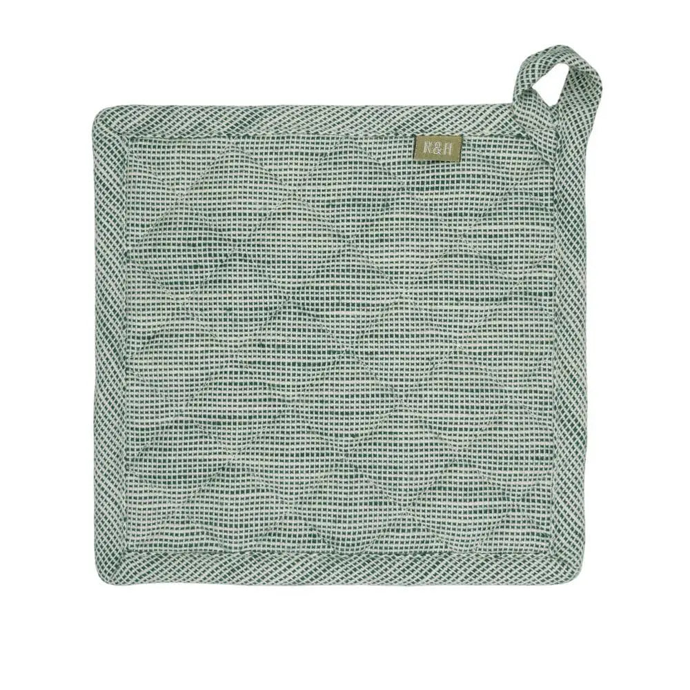 Pot Holder Trivet - Green Slub Chambray - Raine & Humble