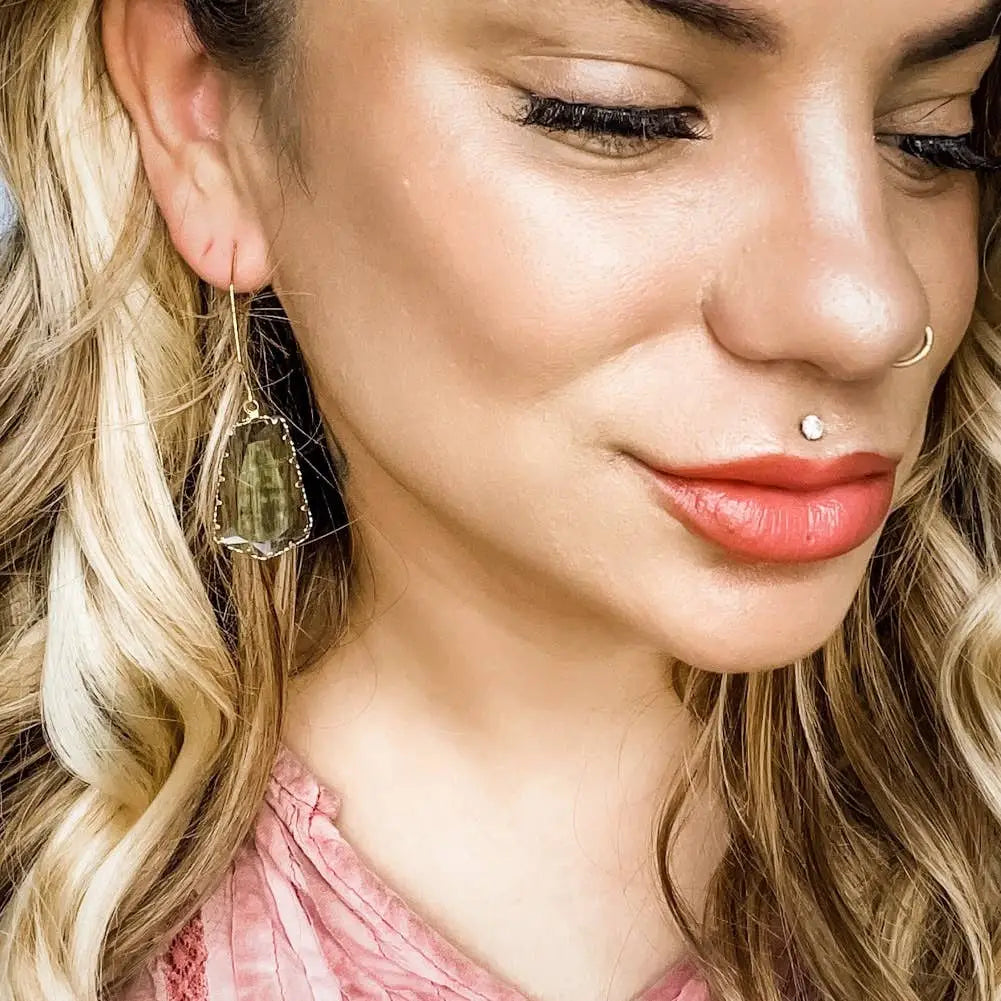 ’Prism’ Earrings in Slate Smoke - Dixie Bliss