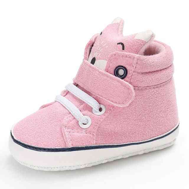 Baby Animal First Walkers - Pink Fox - 0-6 Months - Grookz Shoes