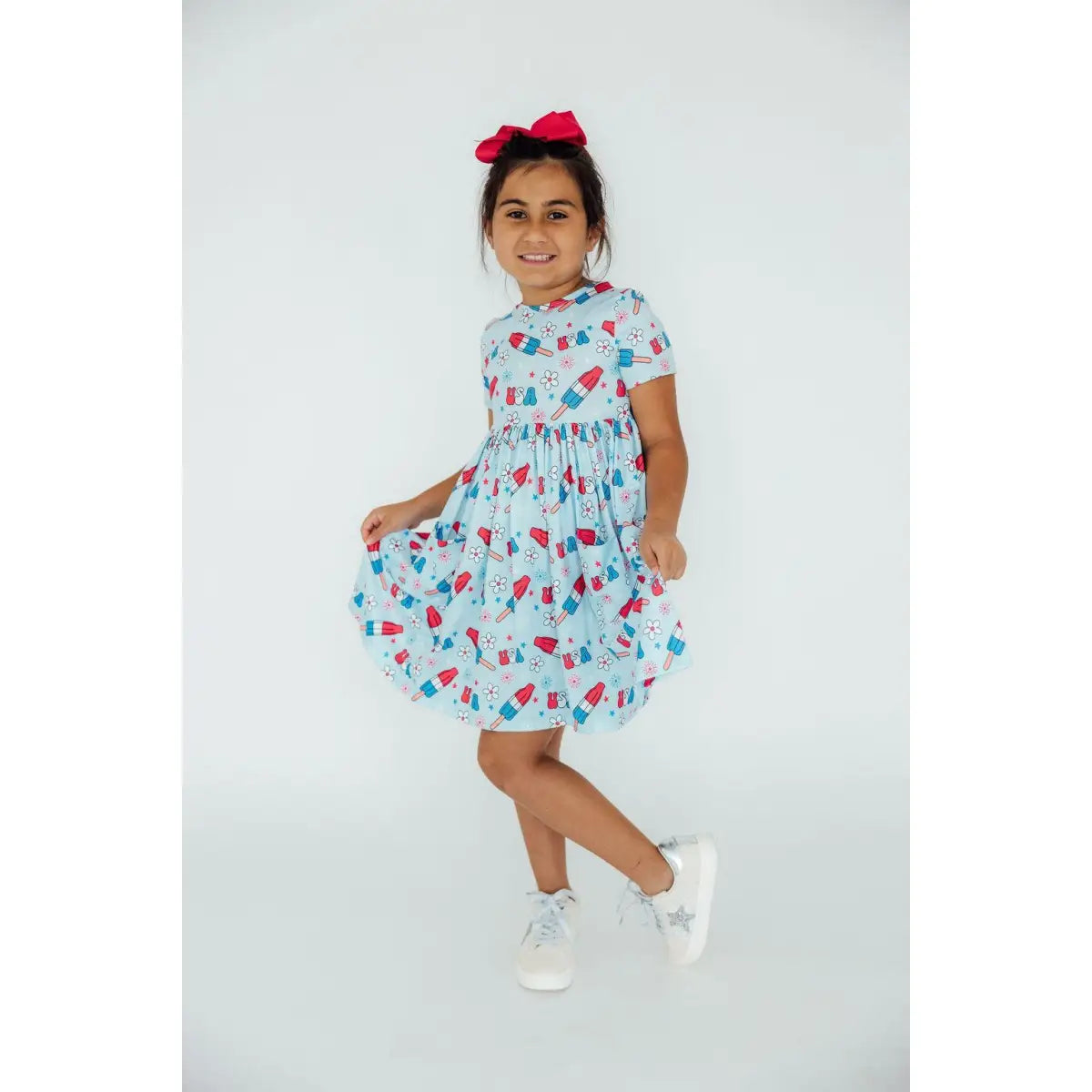 Pocket Twirl Dress - Proudly Patriotic - America July 4th - Mila & Rose ®