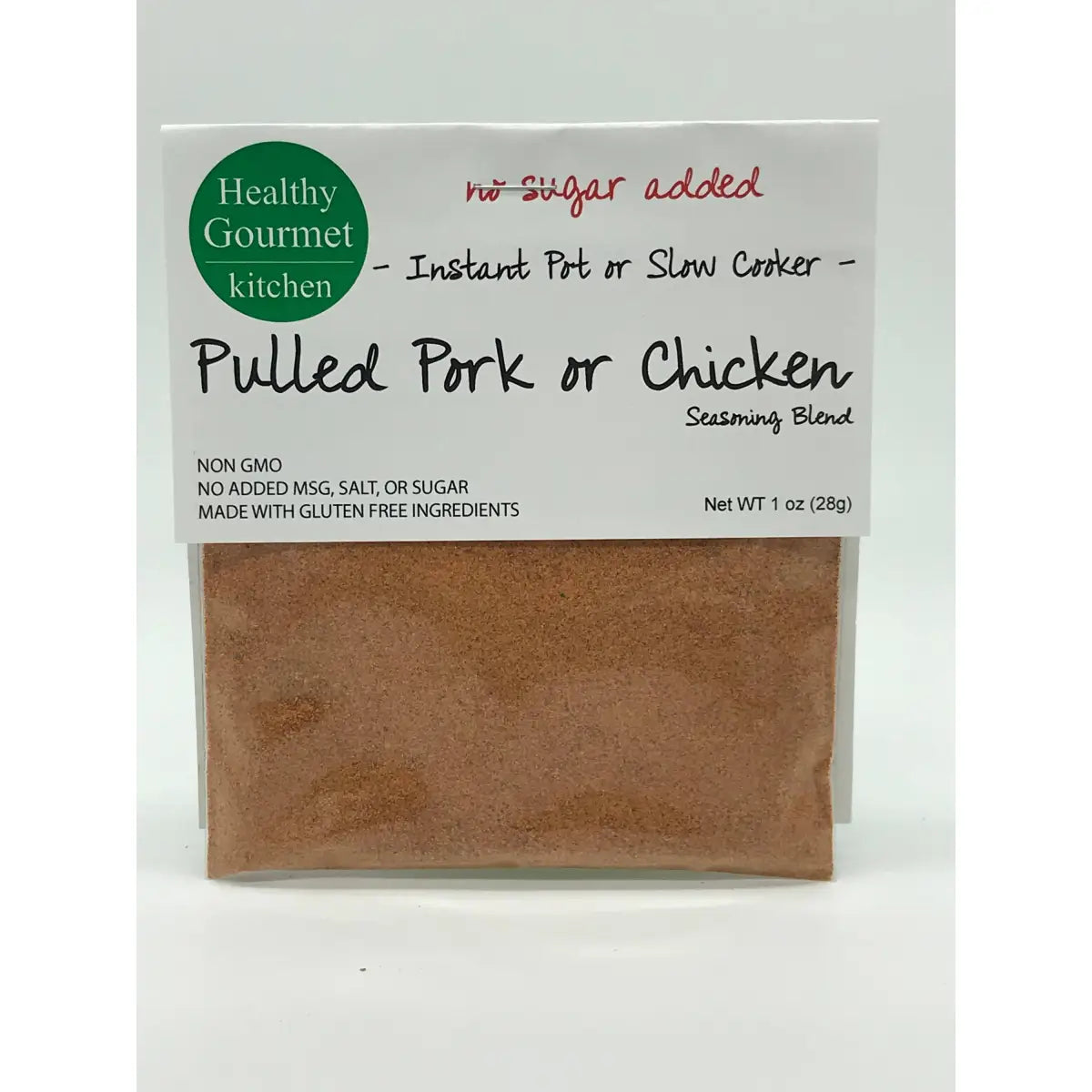 Slow Cooker Seasoning Mix - Pulled Pork or Chicken - Healthy Gourmet Kitchen