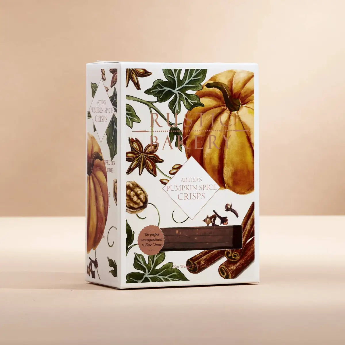 Pumpkin Artisan Crisps - Crackers for Fall - Rustic Bakery