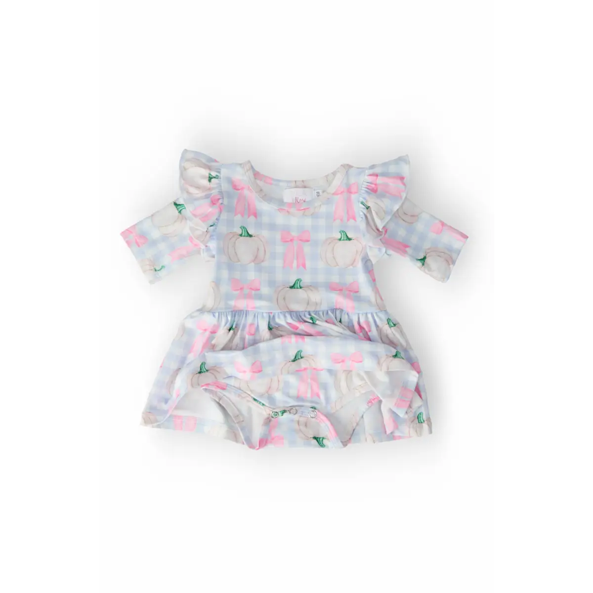 Pumpkin Picnic Twirl Flutter Bodysuit Outfit - Fall - Mila & Rose ®