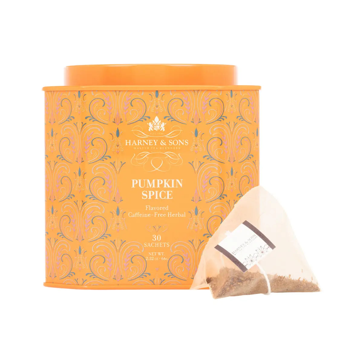 Decaf Pumpkin Spice Tea - Tin of 30 Sachets - Sachets / Tin of 30 Sachets - Harney & Sons Fine Teas