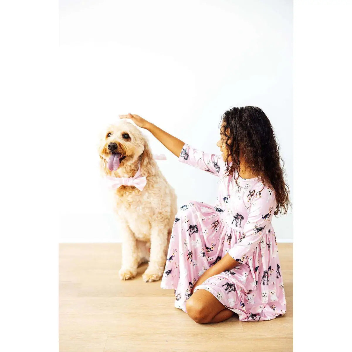 Puppy Kisses 3/4 Sleeve Pocket Twirl Dress - Mila & Rose ®