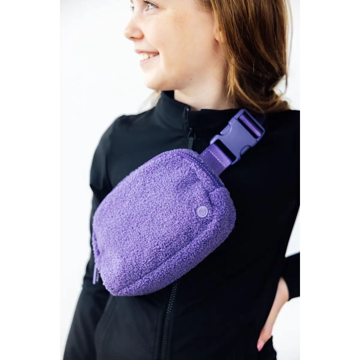 Girls Belt Bag - Purple Fleece - Mila & Rose ®