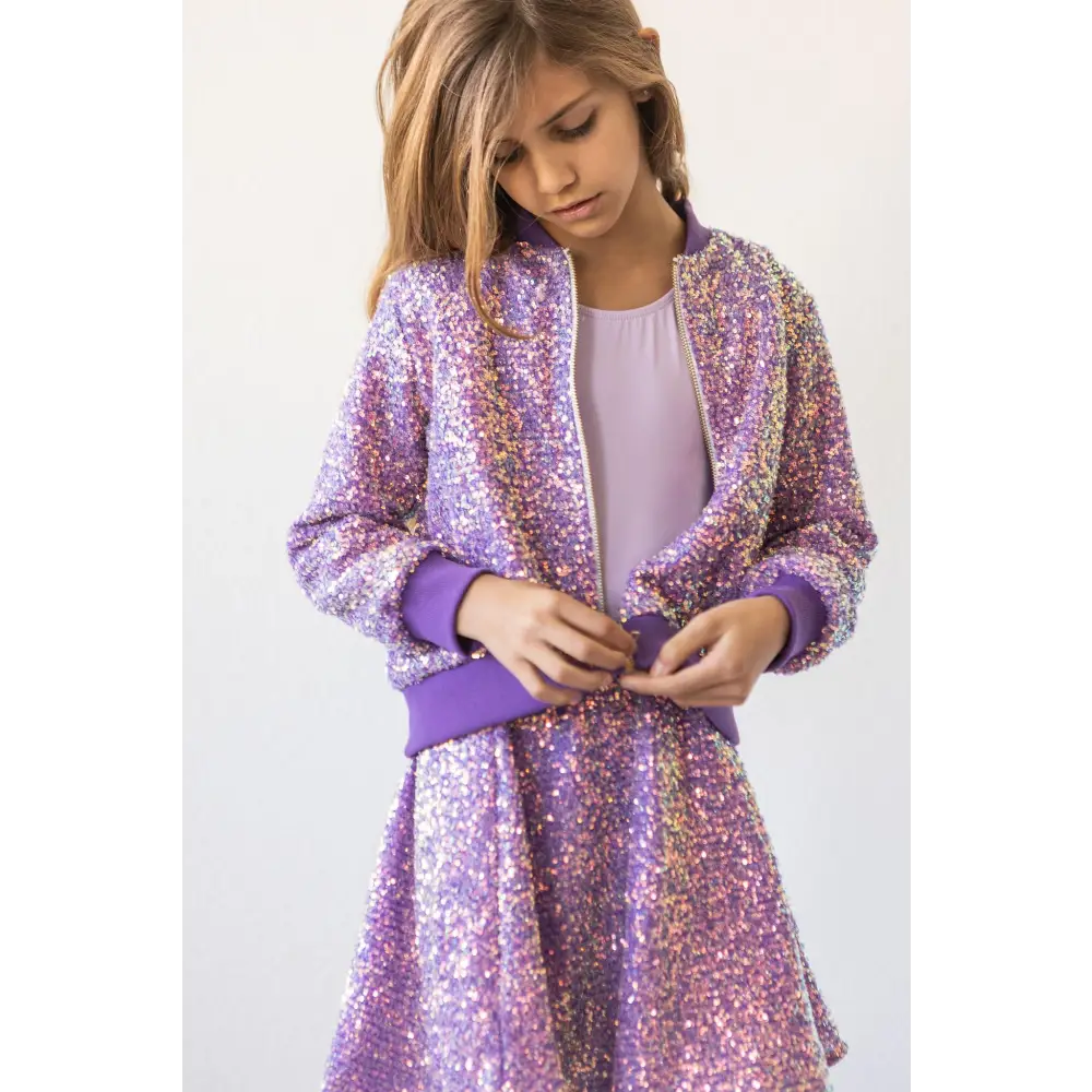 Purple Sequin Jacket - Mila & Rose ®