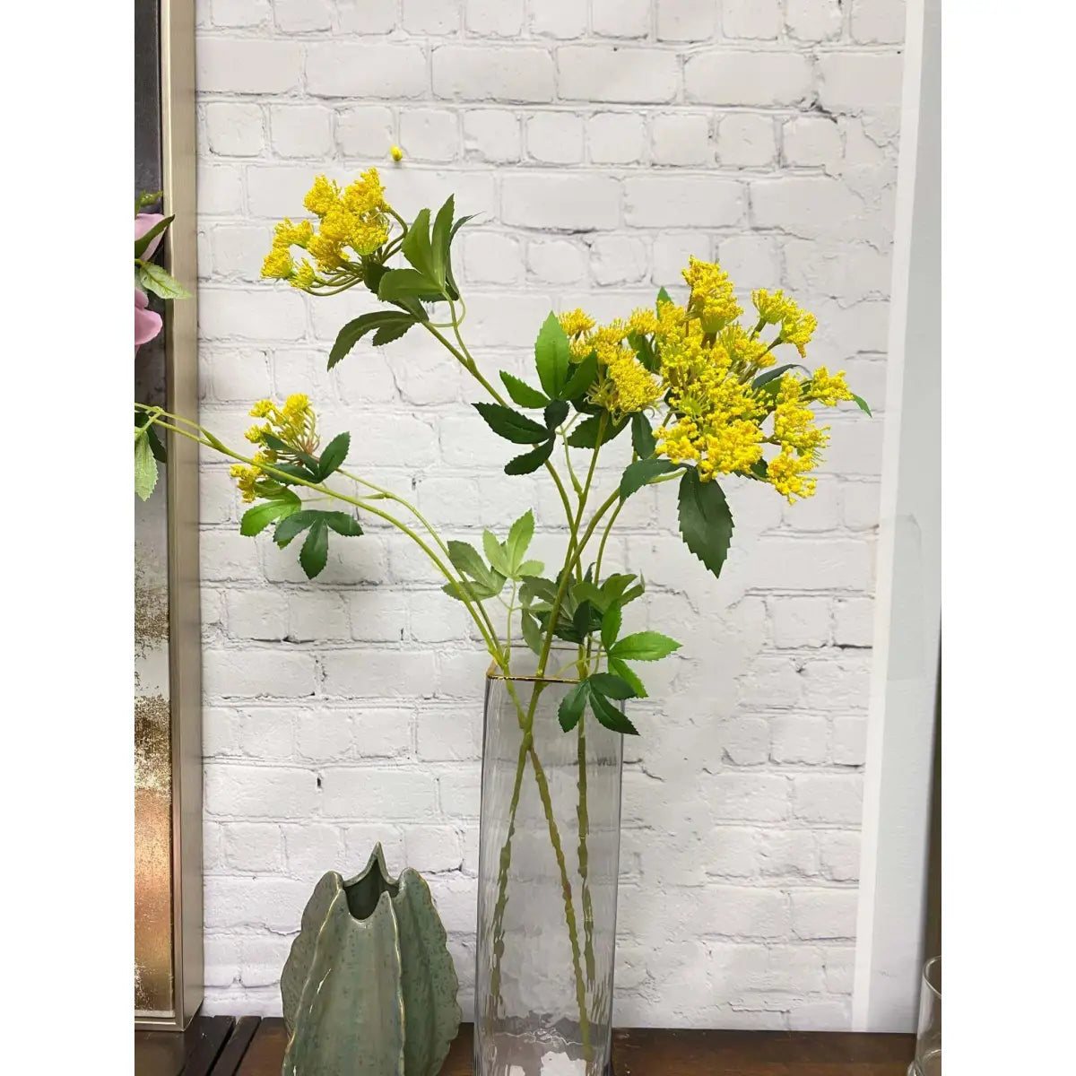 Queen Anne’s Lace Wildflower Stem 27’’ - Yellow - Angel Isabella