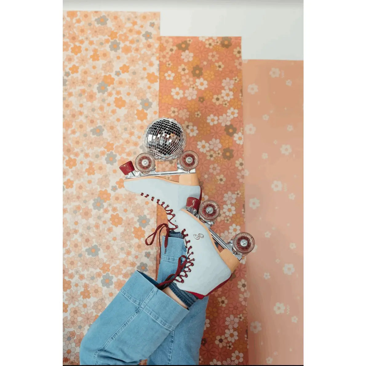 Quinny Wallpaper - Mod Flowers - by Thread Mama - Loomwell Home Goods