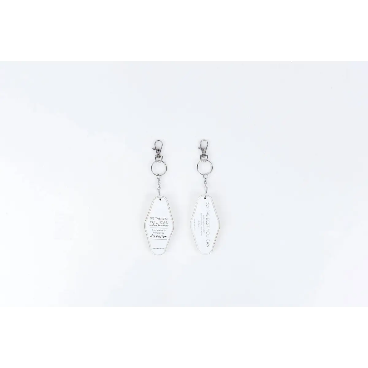 Quote Wood Keychain - Do Better - Adams & Co.