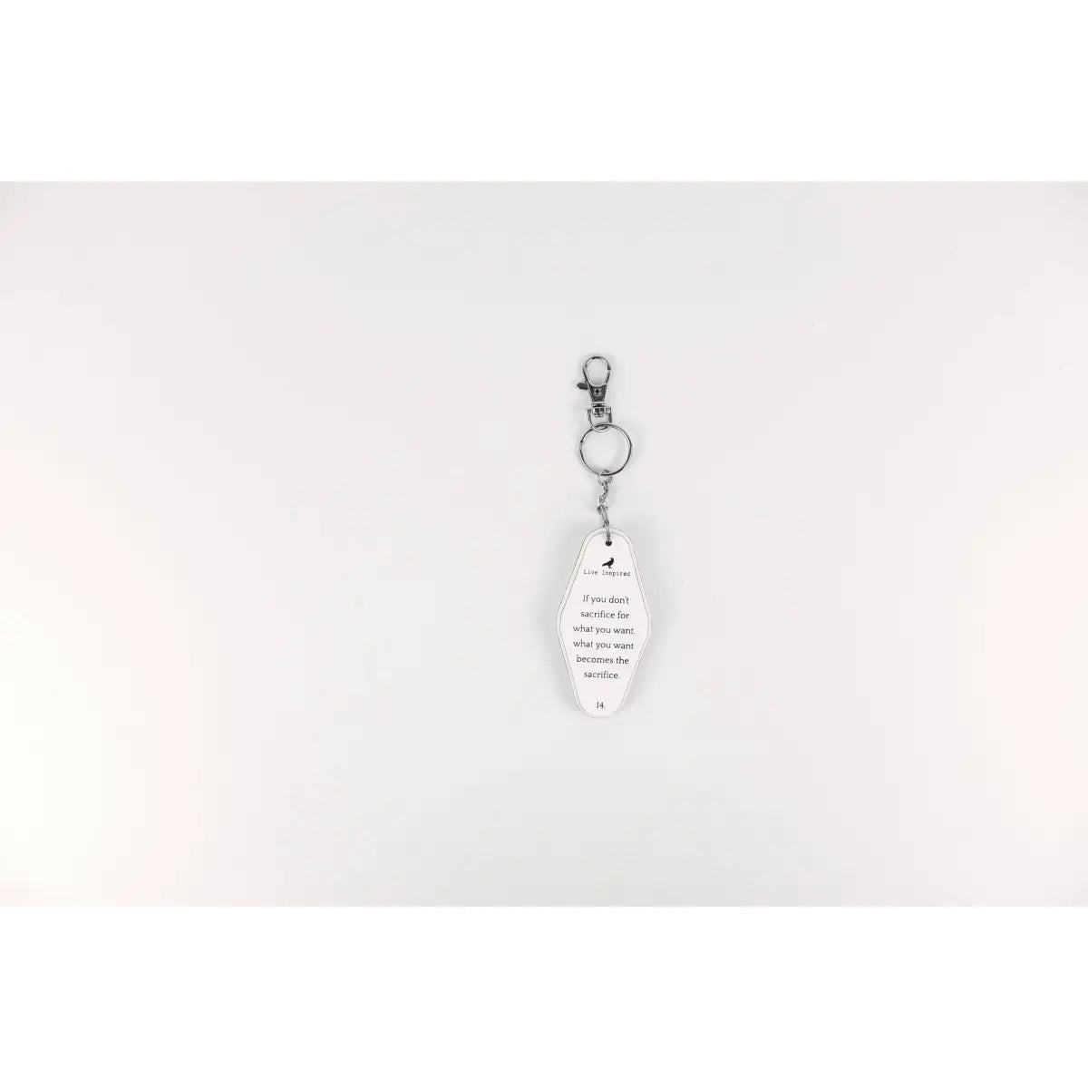 Quote Wood Keychain - Sacrifice - Adams & Co.