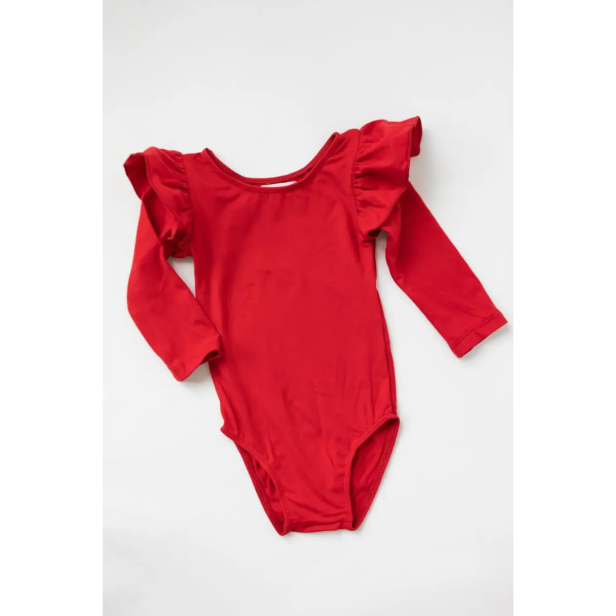 Red L/S Flutter Sleeve Leotard - Mila & Rose ®