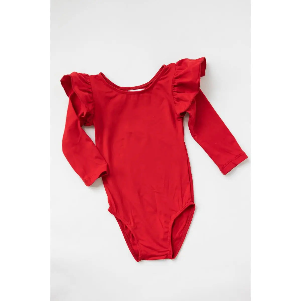 Red L/S Flutter Sleeve Leotard - Mila & Rose ®