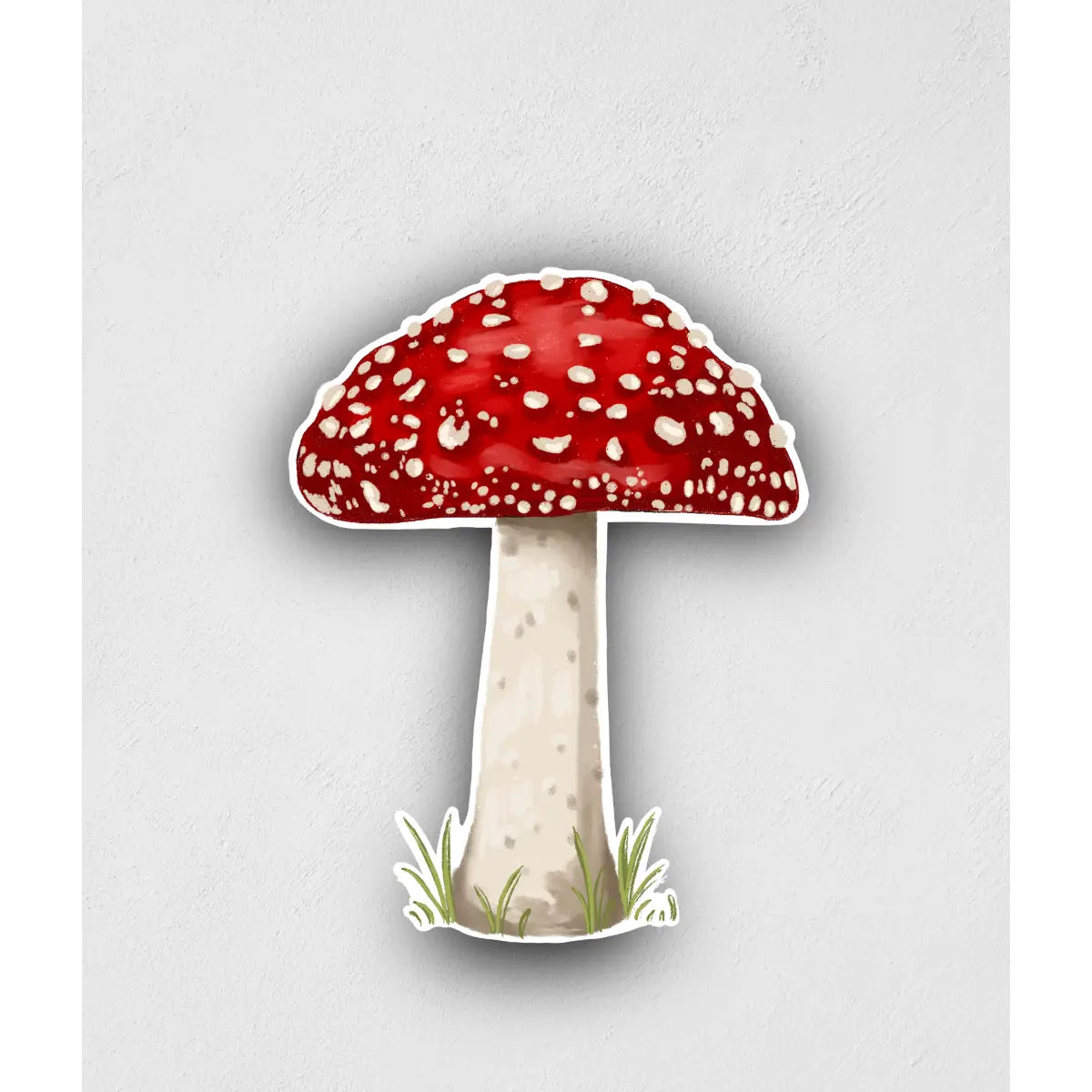 Red Mushroom Vinyl Sticker - Little Rocks Design