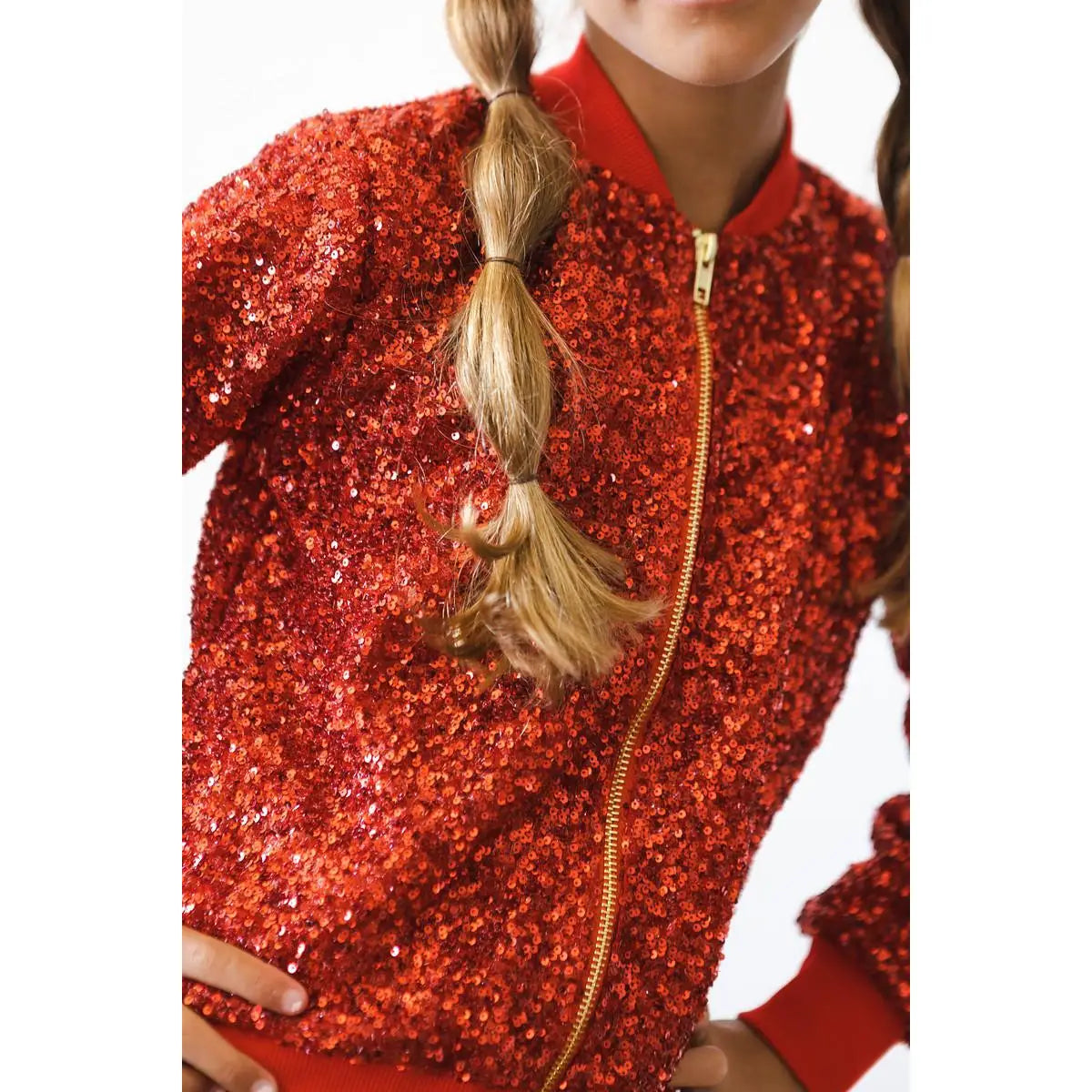 Red Sequin Jacket - Mila & Rose ®