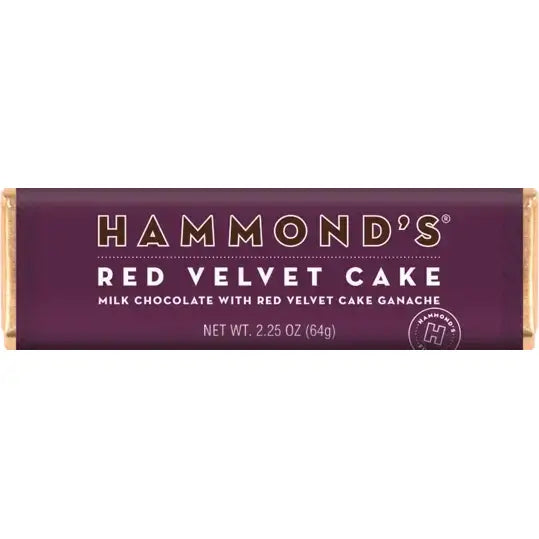 Red Velvet Cake - Milk Chocolate Candy Bar - Hammond’s Candies
