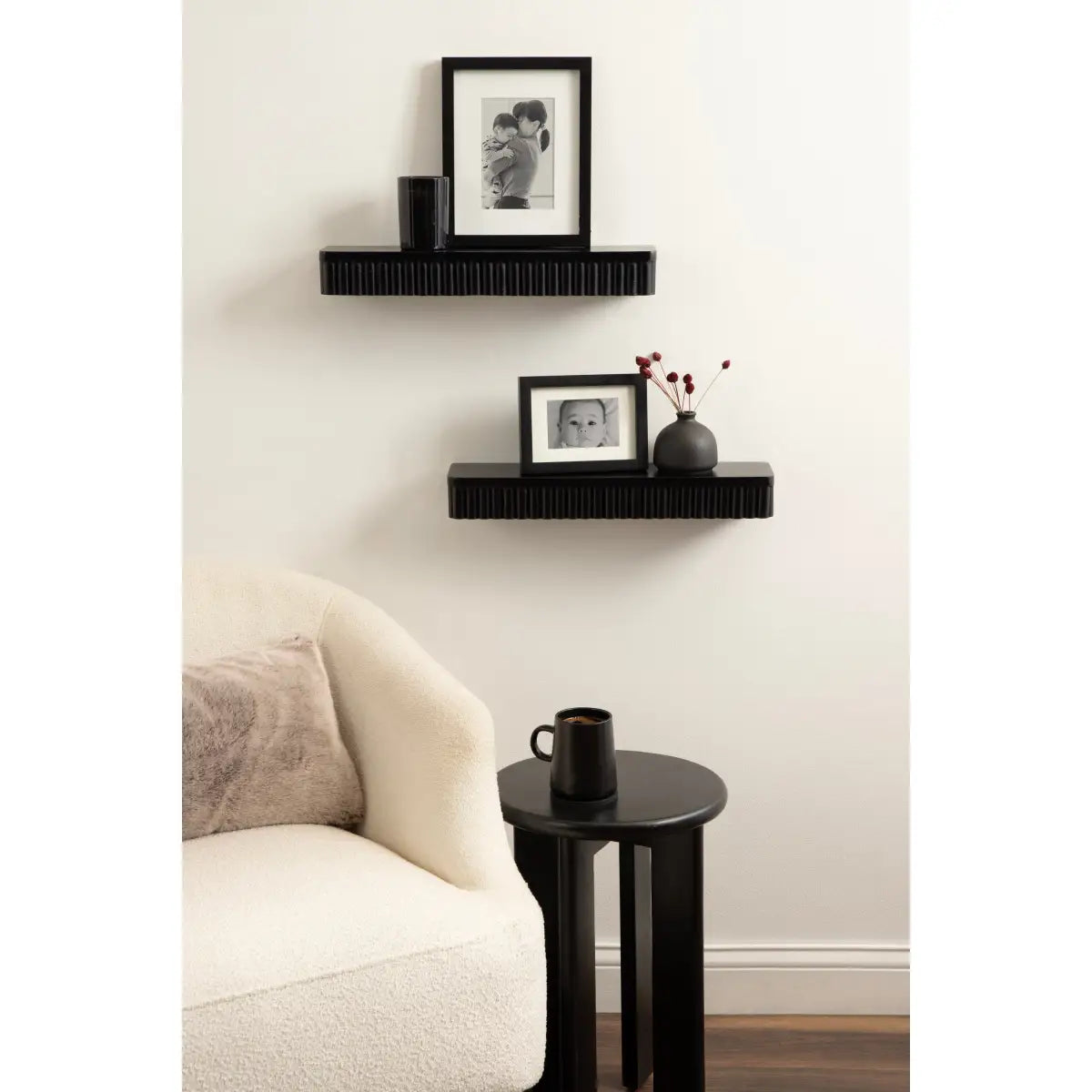 Reid Ribbed Floating Shelves - Set of 2 - kateandlaurel